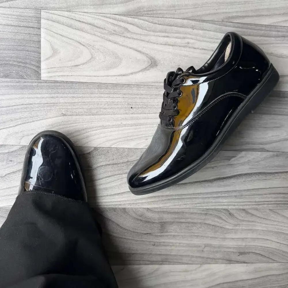 Dinkles Vanguard Black Patent Leather Marching Band Shoes